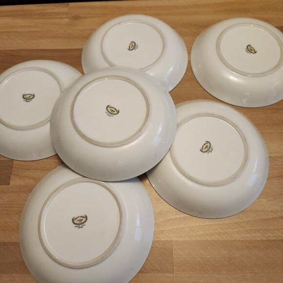 6- Crest Wood Bridal Rose China Japan 7.25" Bowls 1390 - Picture 9 of 9